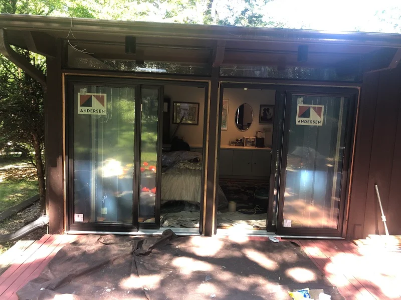 Andersen 200 Series Permashield patio door installation